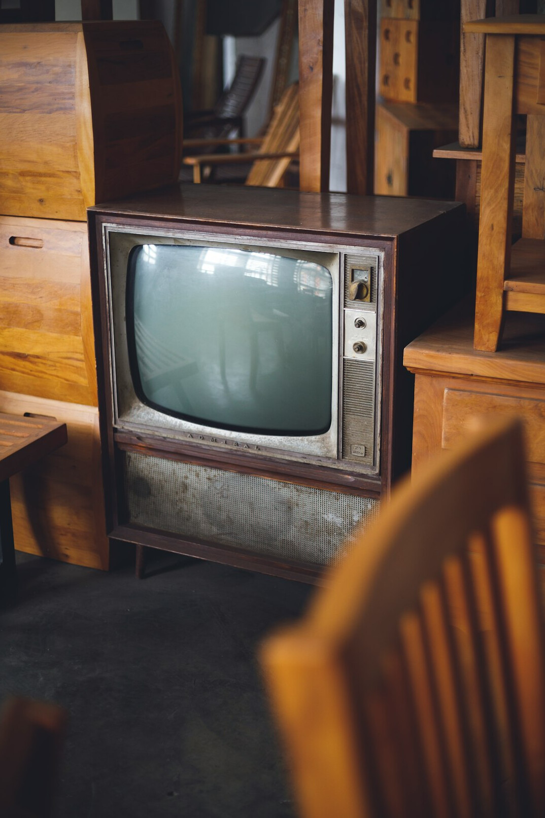 vintage television studio