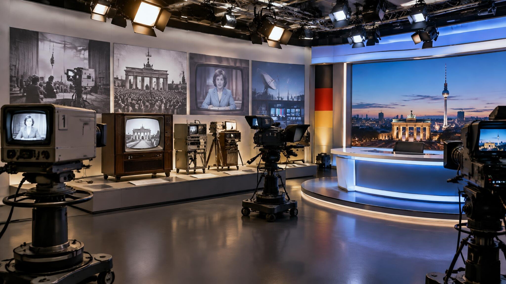 german tv studio interior