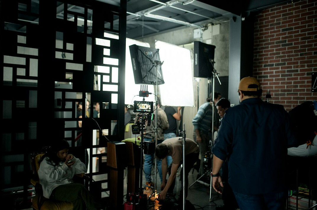 modern tv studio setup